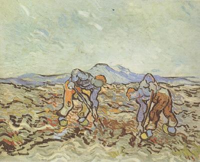 Vincent Van Gogh Peasants Lifting Potatoes (nn04) Sweden oil painting art